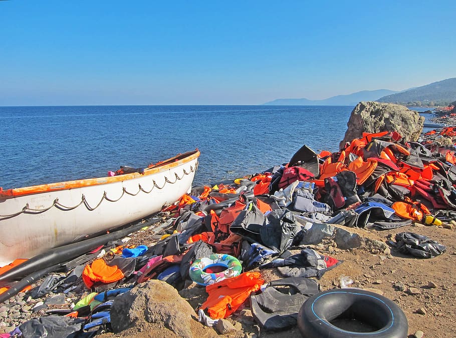 refugiados, grecia, lesvos, migración, siria, isla, mediterráneo, europa, playa, guerra