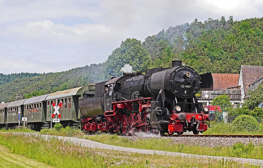Steam Locomotive, Museum, Train, Event, museum train, palatinate forest, dahner holiday country, branch line, nostalgia, historically