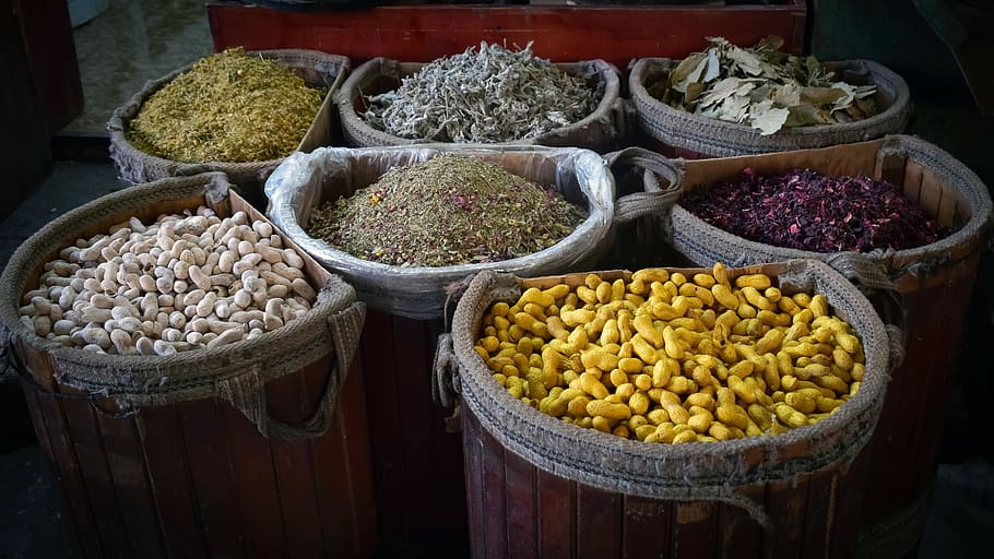 market, bazaar, shop, spices, nuts, food, souk, souq, traditional, orient