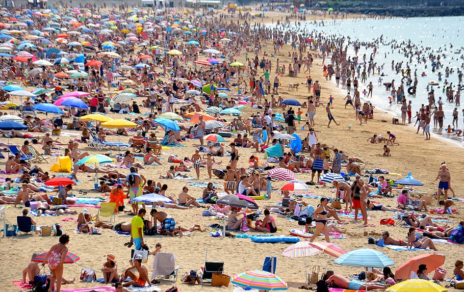 people, daytime, Beach, World, Sun, Crowd, large group of people, incidental people, leisure activity, group of people