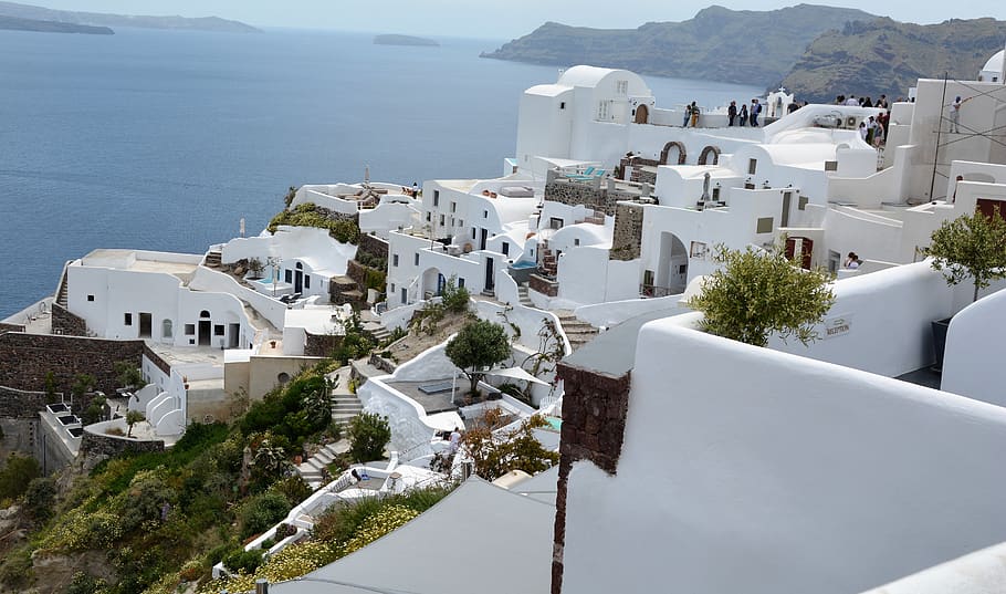 santorini, vacaciones, directorio, grecia, verano, griego, mediterráneo, turismo, azul, arquitectura