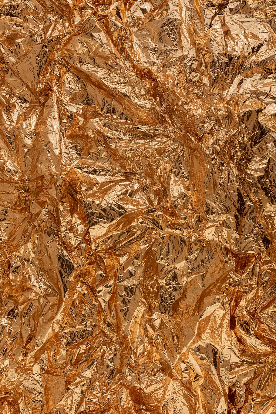 foil background, background, abstract, crumpled, Foil, Texture, Backgrounds, full frame, pattern, brown