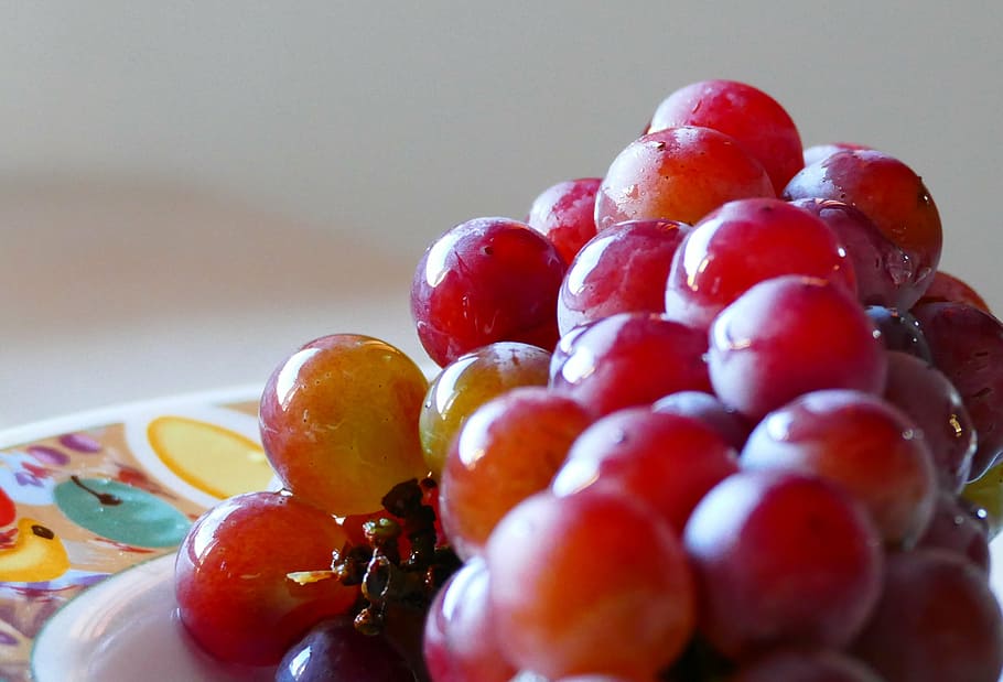 grapes, red, fruit, food, bunch, delicious, produce, table grapes, red table grapes, ingredient