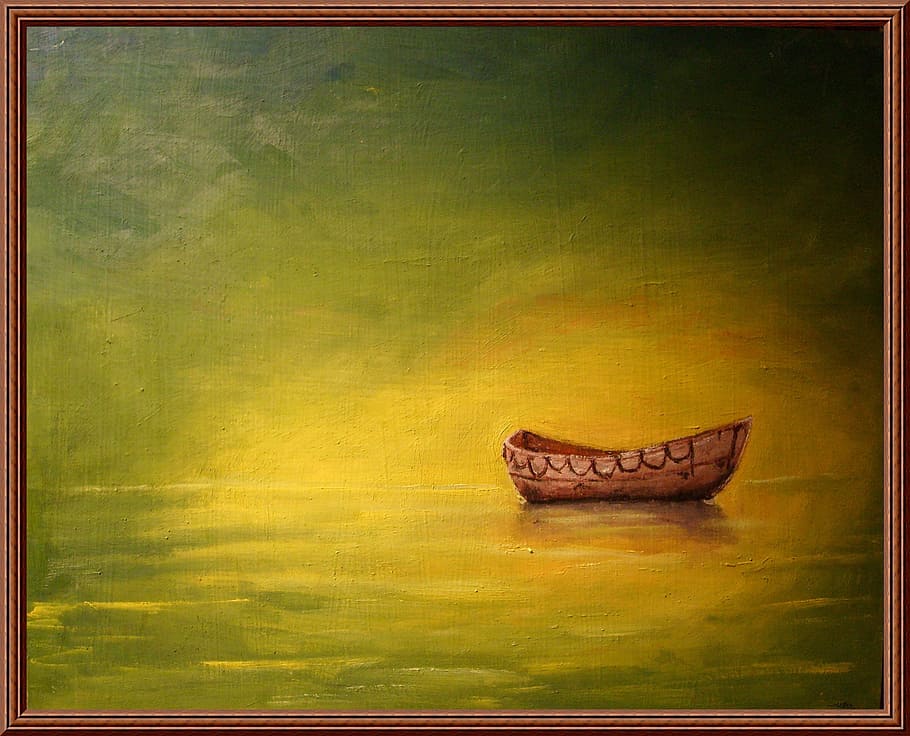 painting, the art of, exhibition, photo gallery, kraków, nautical vessel, auto post production filter, old, water, wood - material