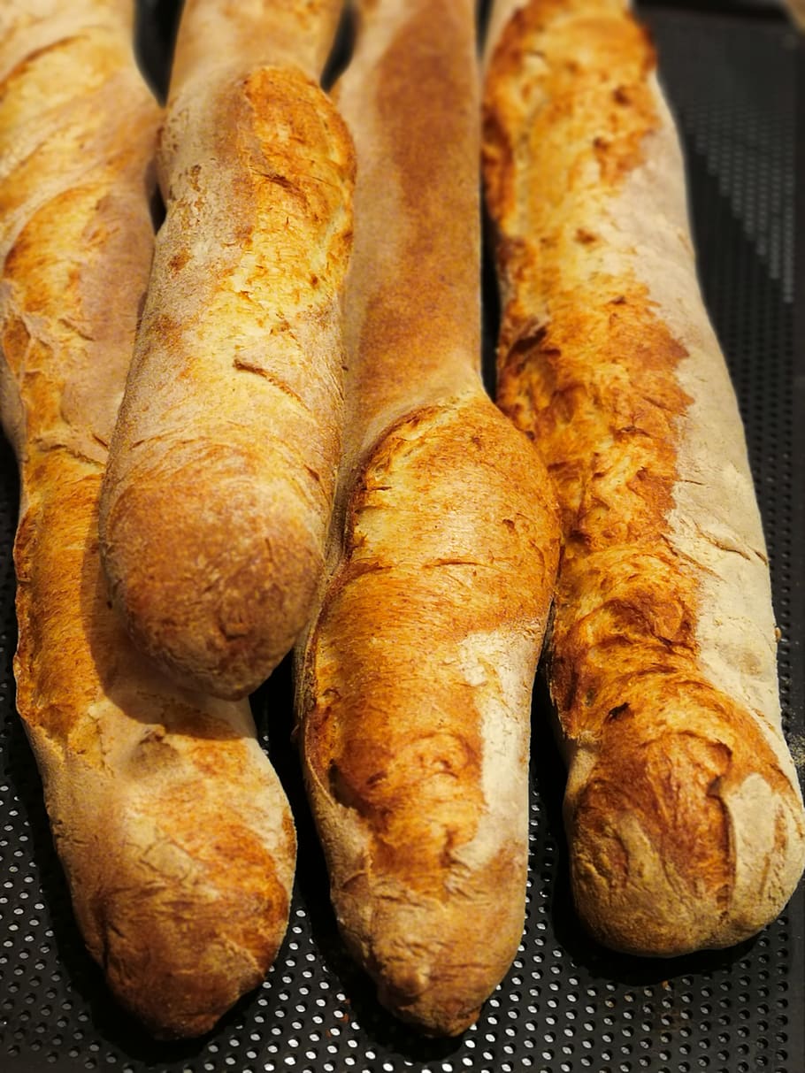 bread, baguette, caviar bread, wheat bread, breadbasket, bake, bakery, ciabatta, food, freshness