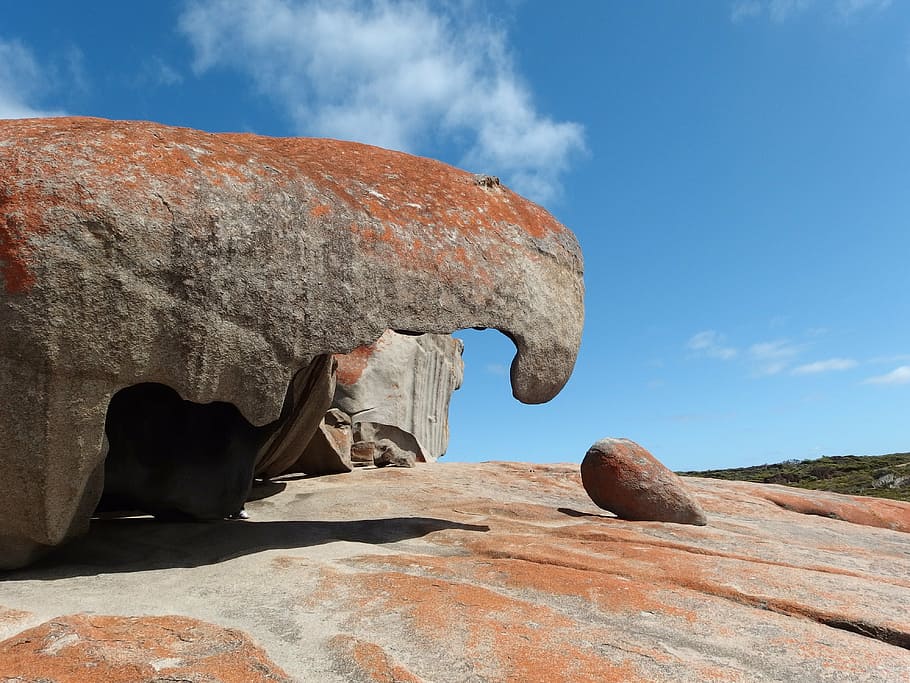 rock, erosion, wind, sea, australia, remarkable rocks, kangaroo island, rock - object, sky, solid