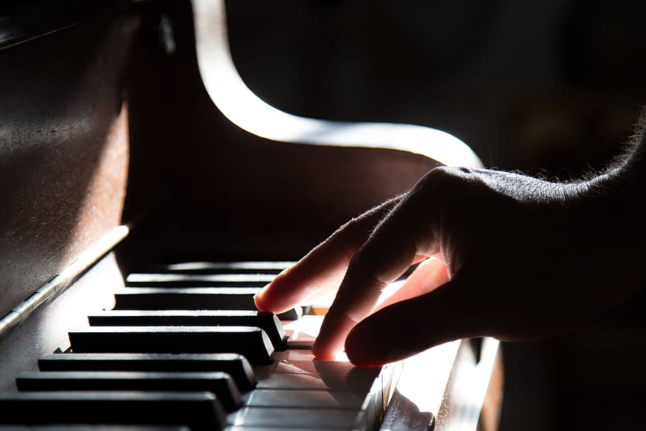 person playing piano, piano, hand, playing, music, keyboard, instrument, classical, melody, sound