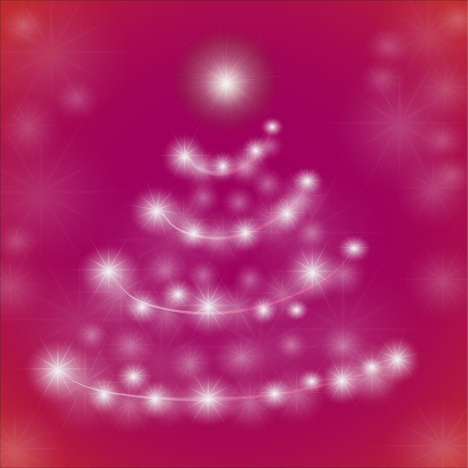 white, purple, christmas tree illustration, christmas, christmas background, decoration, holiday, winter, xmas, celebration