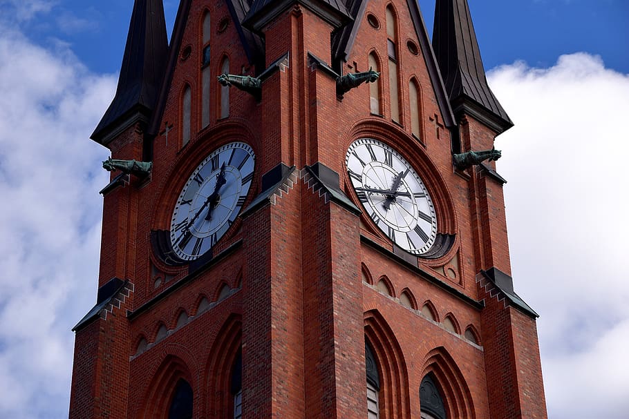 dom, church, house of worship, stone, cathedral, old, landmark, sundsvall, sweden, scandinavia
