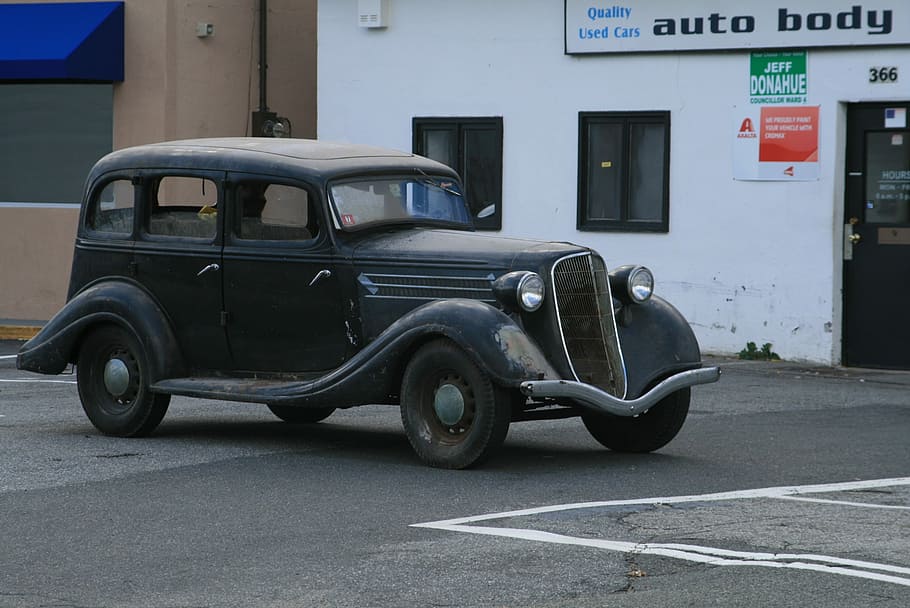 Ford, Clássico, Automático, Antiguidade, Carro, década de 1930, automóvel, vintage, nostalgia, transporte