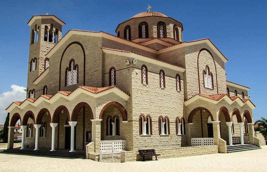 chipre, kiti, ayios kyriakos, iglesia, arquitectura, ortodoxa, estructura construida, exterior del edificio, edificio, lugar de culto