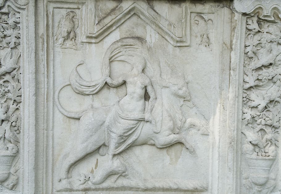 Europa, diosa romana, sempeter, Eslovenia, tumba, talla de roca, necrópolis, romana, lugar de descanso, diosa