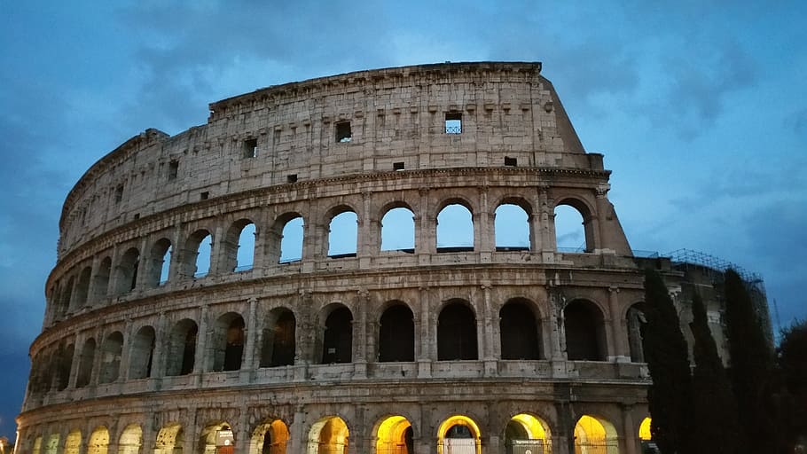 the colosseum, colosseum, rome, landmark, coliseum, flavian, amphitheater, history, the past, ancient