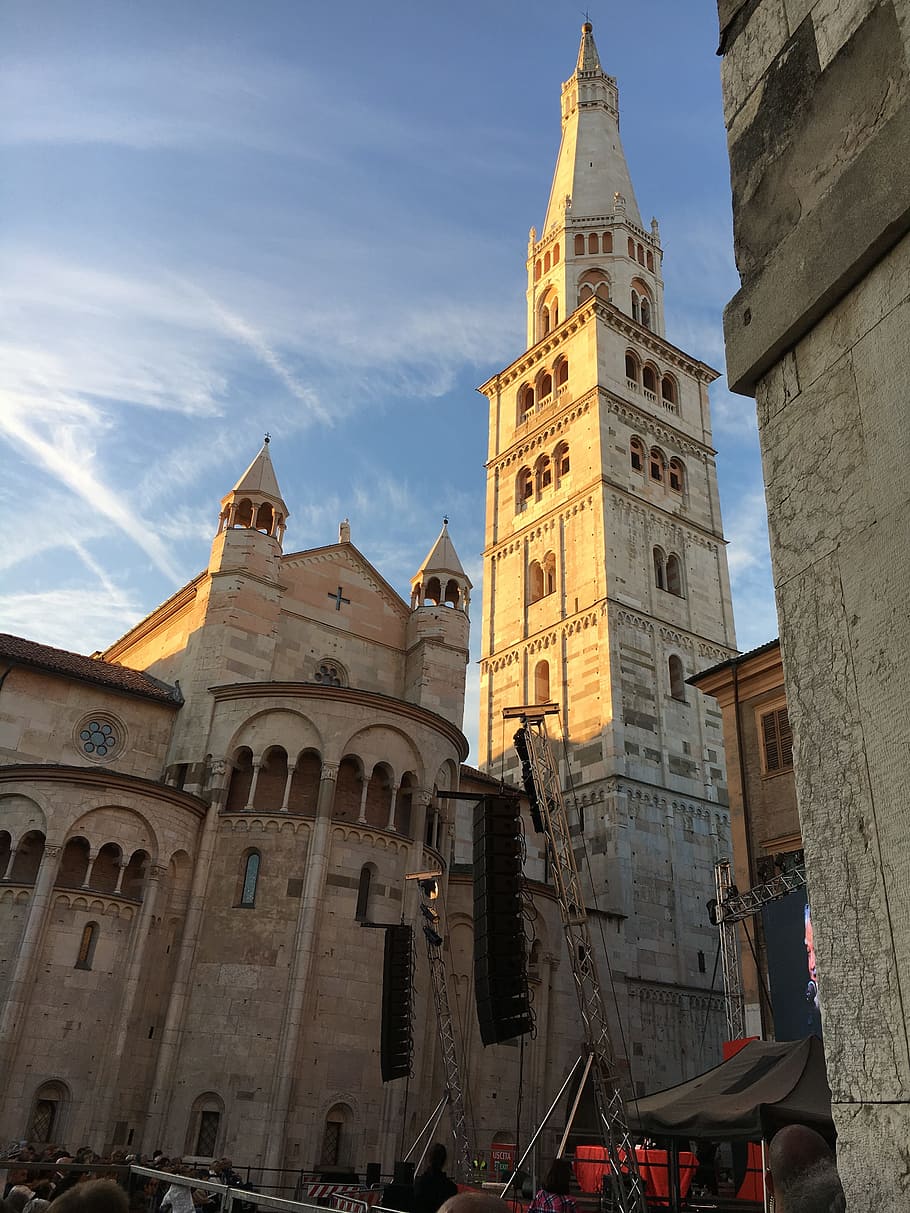 modena, italy, duomo, cathedral, ghirlandina, ancient walls, archaeological site, heritage, humanity, history