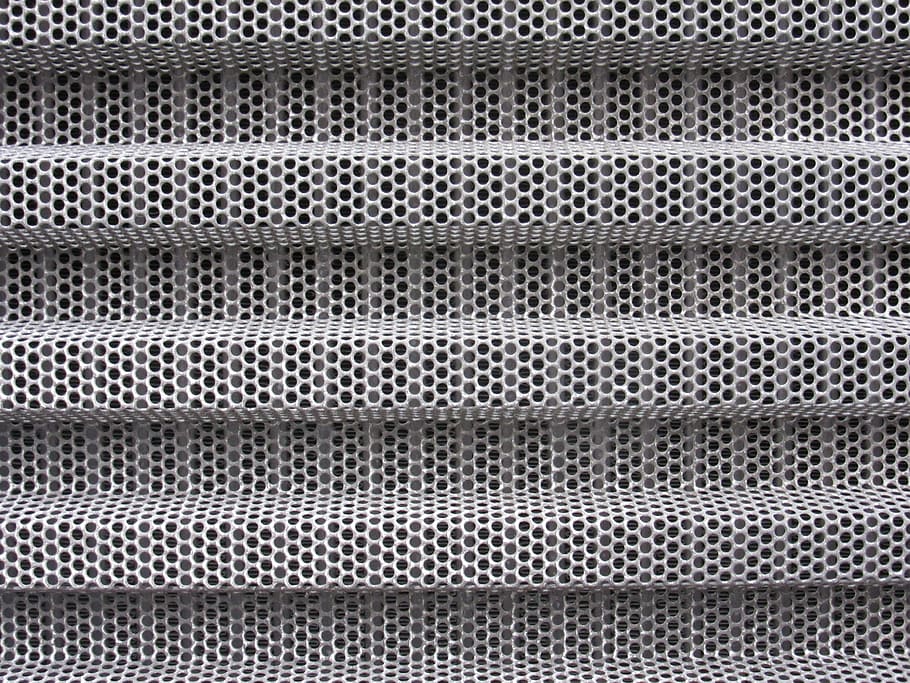 holes, sheet, folded, mudguard, perforated sheet, metal, grid, pattern, background, backgrounds