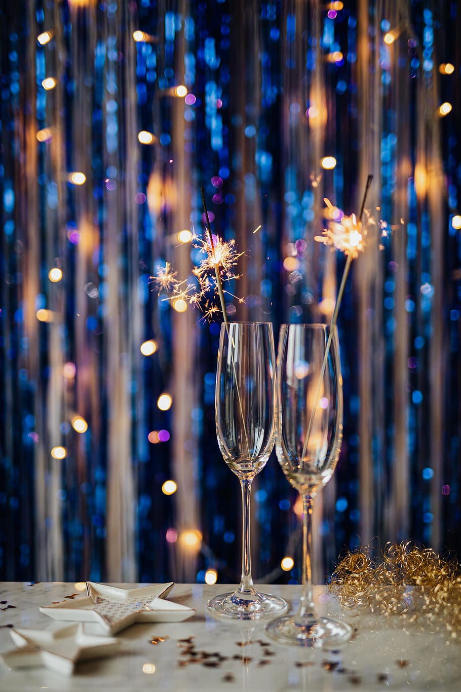 ano novo, festa, vidro, véspera de ano novo, plano de fundo, champanhe, frio, novo, ano, véspera