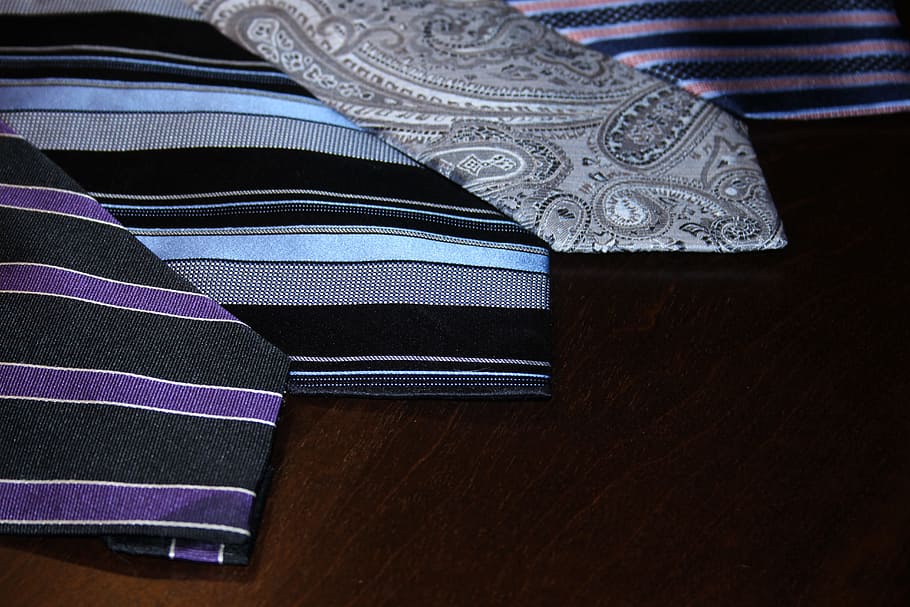 several-pattern neckties, interview, business, tie, manager, professional, corporate, work, job, men's