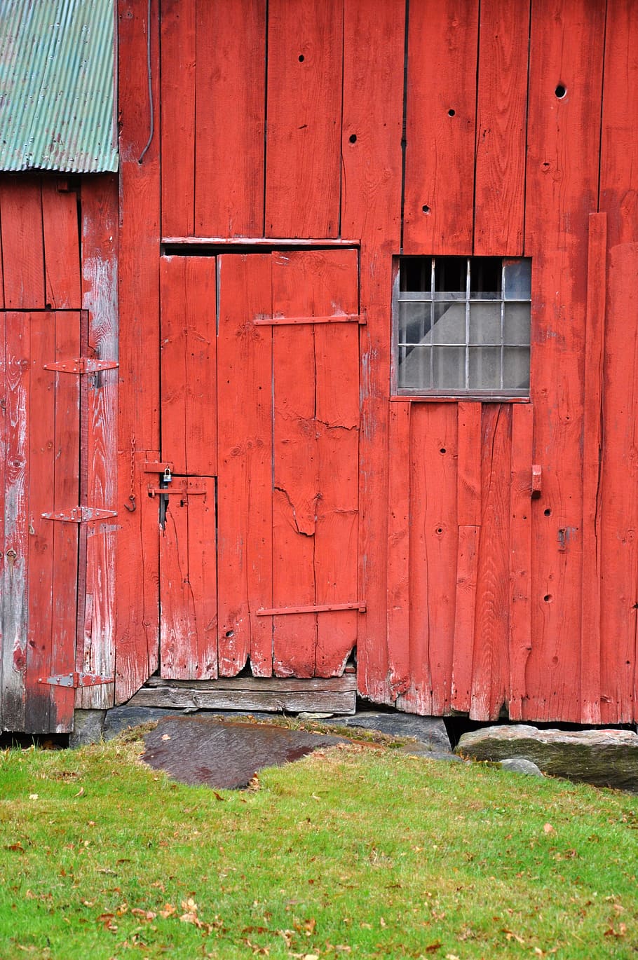 Vermont Barn Door Wood Old Barn Door Red Weathered Wooden