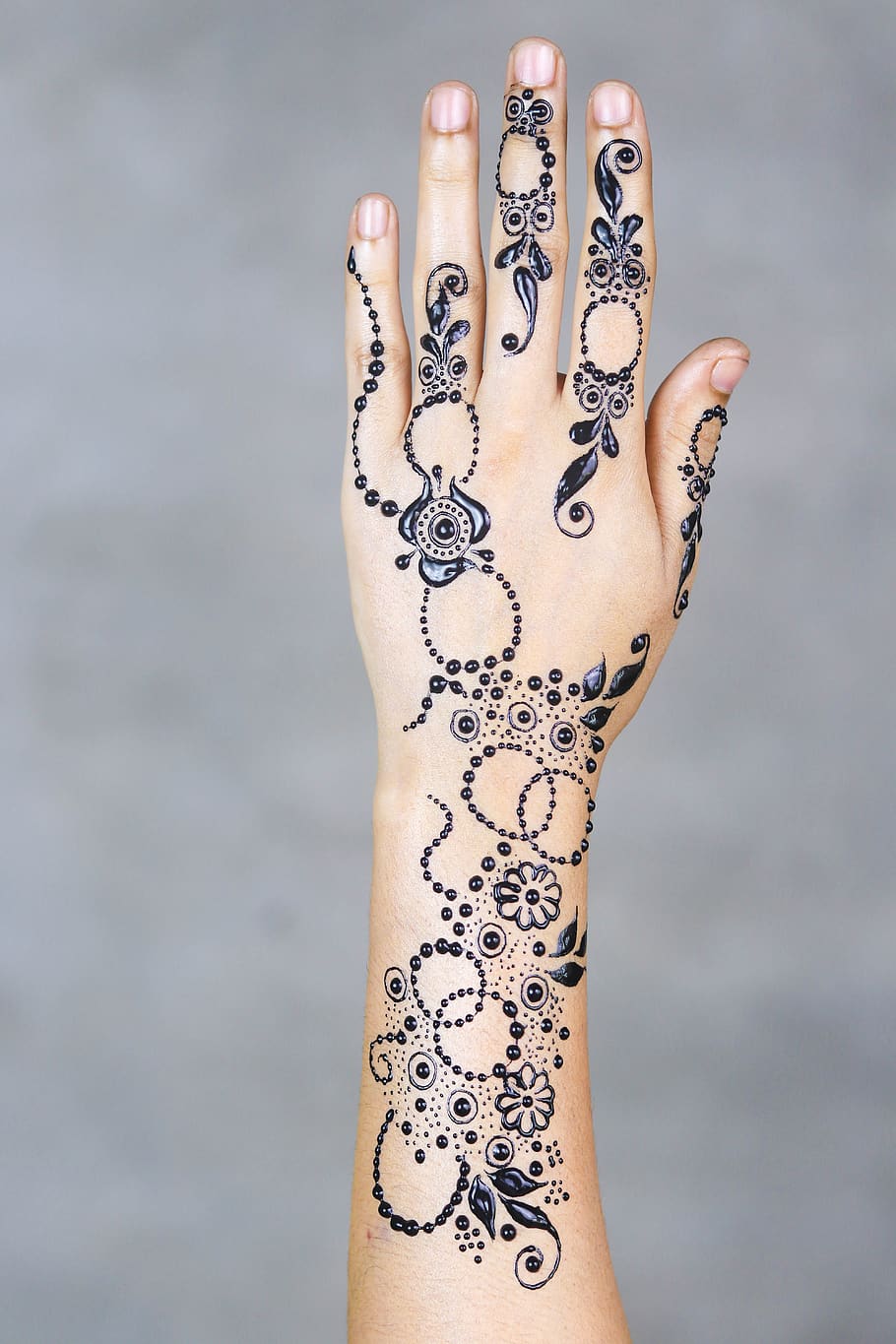 inai, tangan, mehendi, pola, wanita, telapak tangan, Desain, dekorasi, India, seni