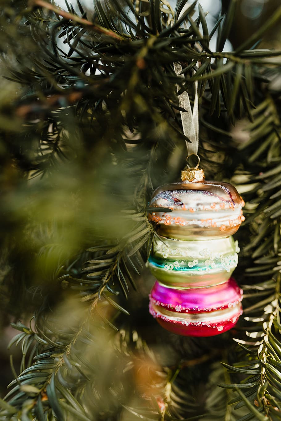 Bolas de Natal, decorações, árvore de natal, dezembro, Engraçado, Natal, árvore, celebração, decoração, feriado