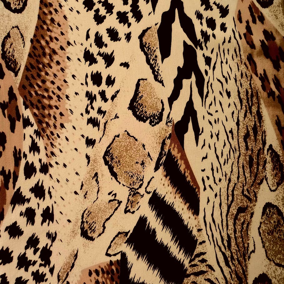 beige, negro, textil, patrón animal, diseño, impresión, textura, guepardo, cebra, leopardo