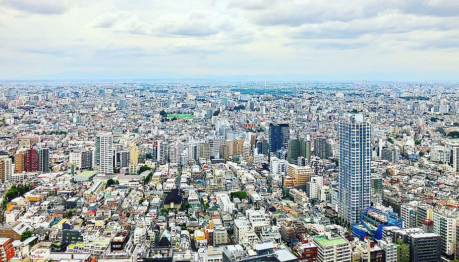 Shinjuku, Tokio, Nishi-Shinjuku, ciudad, paisaje urbano, Japón, el área metropolitana, exterior del edificio, arquitectura, cielo