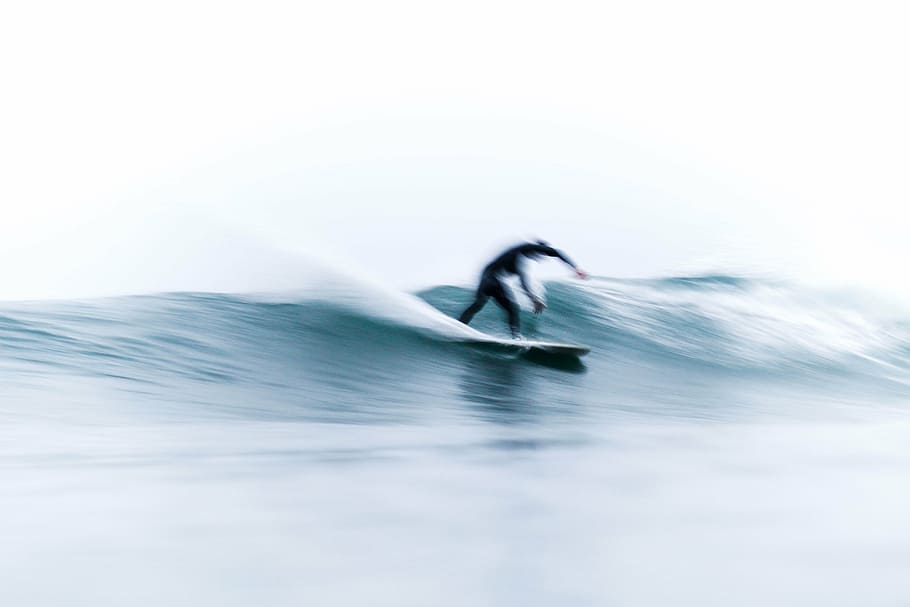 person surfing, waves, sea, ocean, water, nature, people, surfer, man, surfing