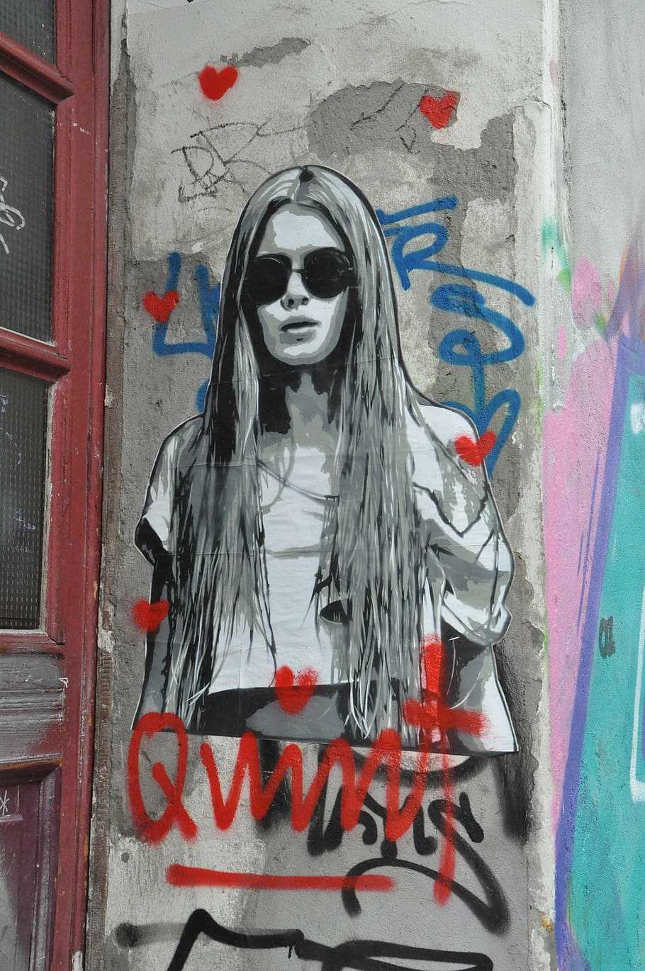 berlin, street art, graffiti, facade, mural, spray, urban spree, creativity, architecture, text