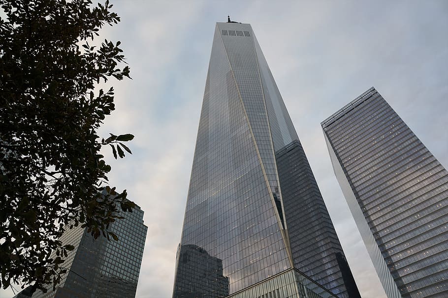 fotografi, gedung tinggi, gedung, new york, kota, amerika serikat, satu pusat perdagangan dunia, amerika, gedung pencakar langit, rumah