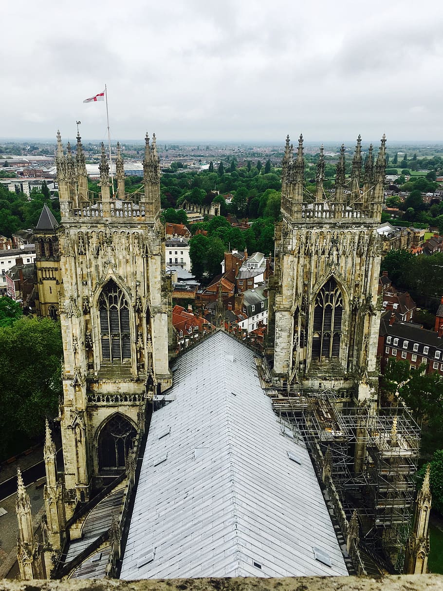 york, cathedral, minster, architecture, built structure, building exterior, sky, cloud - sky, nature, city