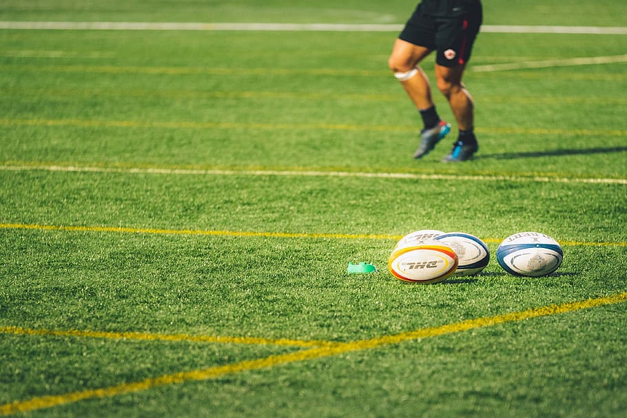 rugby, sport, ball, grass, leisure, green, turf, artificial, lawn, outdoor