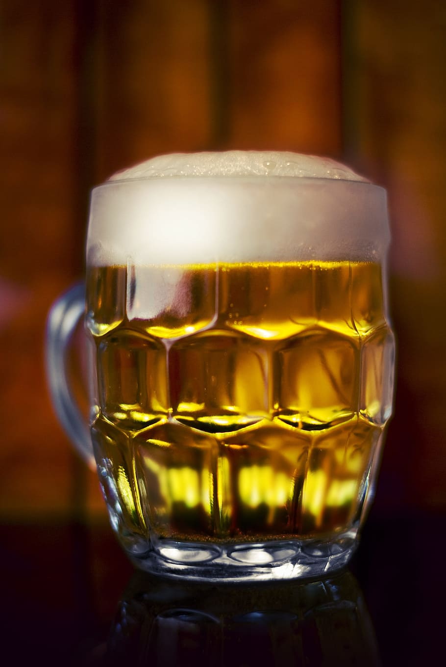clear, glass mug, filled, liquor, beer, glass, drink, jug, pub, bar