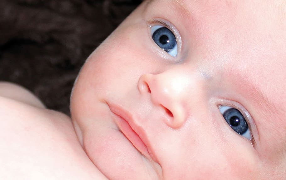 Baby, Eyes, Newborn, Blue Eye, Beautiful, baby, eyes, child, cute, emotion, expression