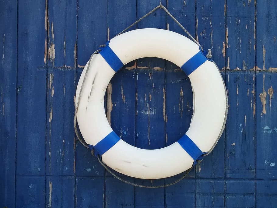 Boat, Float, White, Blue, Sailor, boat float, white and blue float, white color, safety, day