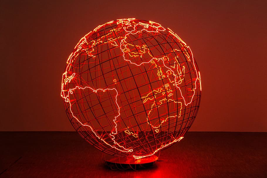 electric, globe, captured, art gallery, paris, france, Paris, France, technology, business, finance
