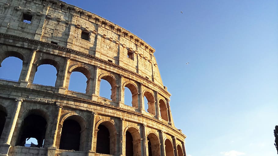 rome, colosseum, history, the past, amphitheater, arch, sky, ancient, travel destinations, architecture