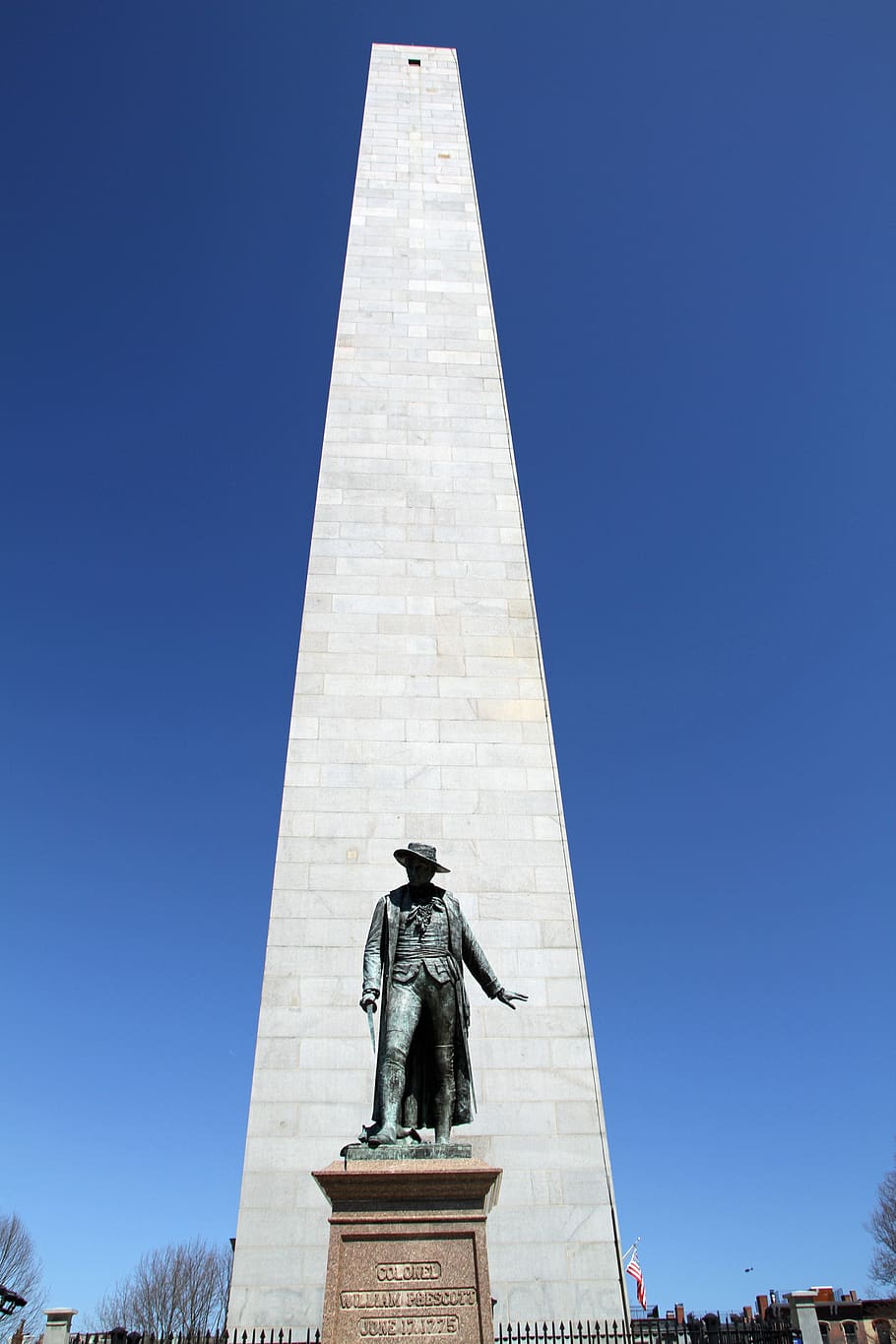 granite obelisk, bunker hill, landmark, monument, boston, massachusetts, sculpture, statue, representation, art and craft