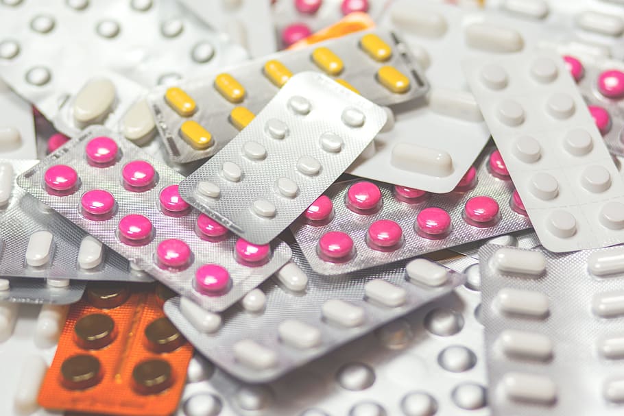pill blister pack lot, close-up, drugs, medical, medicine, pills, prescription, tablets, treatment, pill