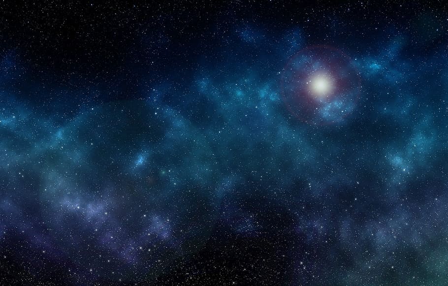 preto, azul, galáxia, digital, papel de parede, universo, a imagem de fundo, espaço, cosmo, astronomia
