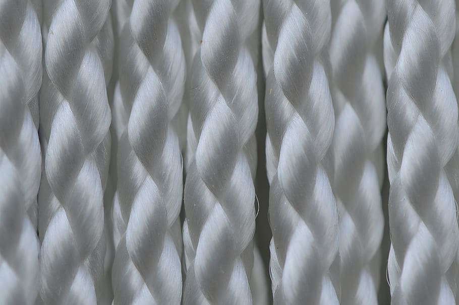 Cord, Woven, Braid, Rolled Up, pattern, backgrounds, full frame, textured, steel, close-up