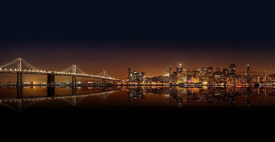 ゴールデン, ブリッジゲート, サンフランシスコ, 都市の景観, 風景, 写真, 都市, 建物, 夜, 時間