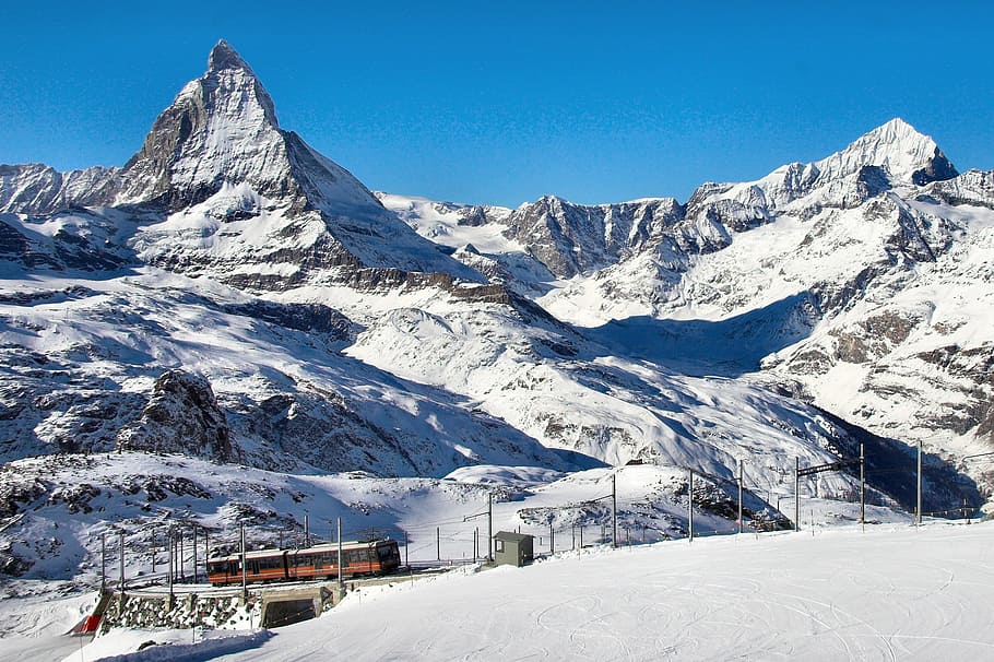 Gornergrat, Matterhorn, Mountains, Snow, winter, suisse, winter landscape, cold, winter dream, snowy