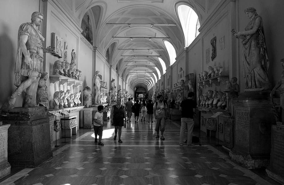 Musei Vaticano, Vaticano, museo, el Vaticano, Italia, romano, escultura, estatua, mármol, arte