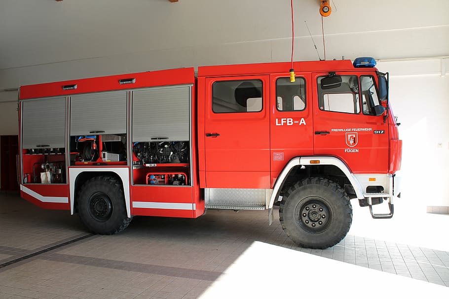 fire, vehicle, transportation, mode of transportation, land vehicle, red, accidents and disasters, truck, fire engine, rescue