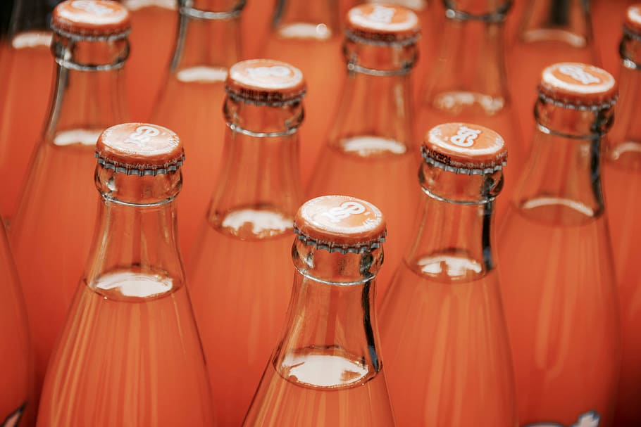 orange soda bottles, lemonade, orange, drink, refreshment, sugar, mortgage, thirst, bottle, alcohol
