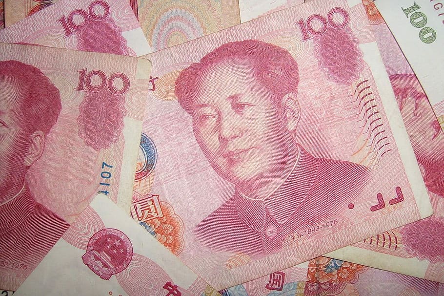 100 billetes, moneda, notas, yuan, chino, papel moneda, dinero, billetes de banco, 100, mao