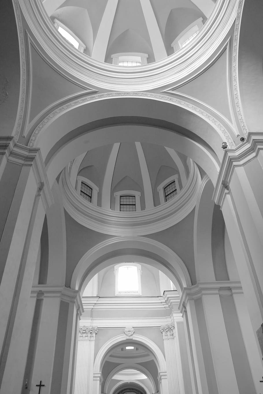 naples, health church, arches, archi, times, architecture, built structure, arch, low angle view, building