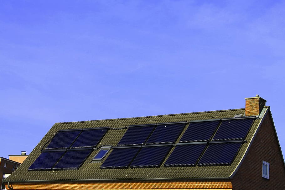 telhados da casa, solar, painéis, energia solar, sistema solar, solarenegergie, telhado, casa, revolução energética, geração de energia
