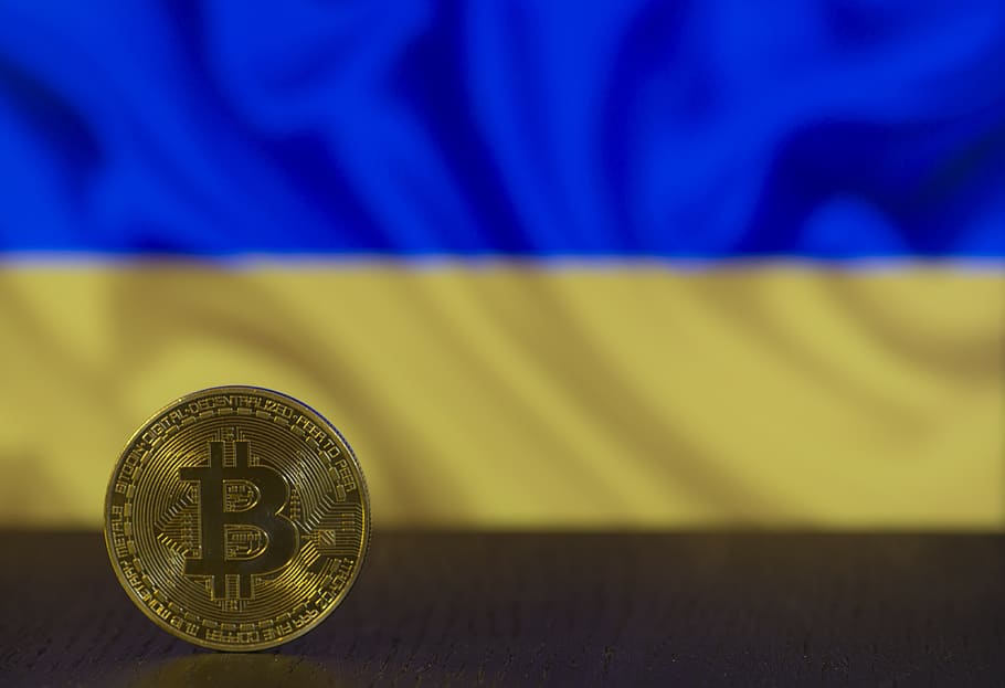 flag, ukraine, ukraine flag, ukraine bitcoin, symbol, country, blockchain, crypto, cyptocurrency, btc