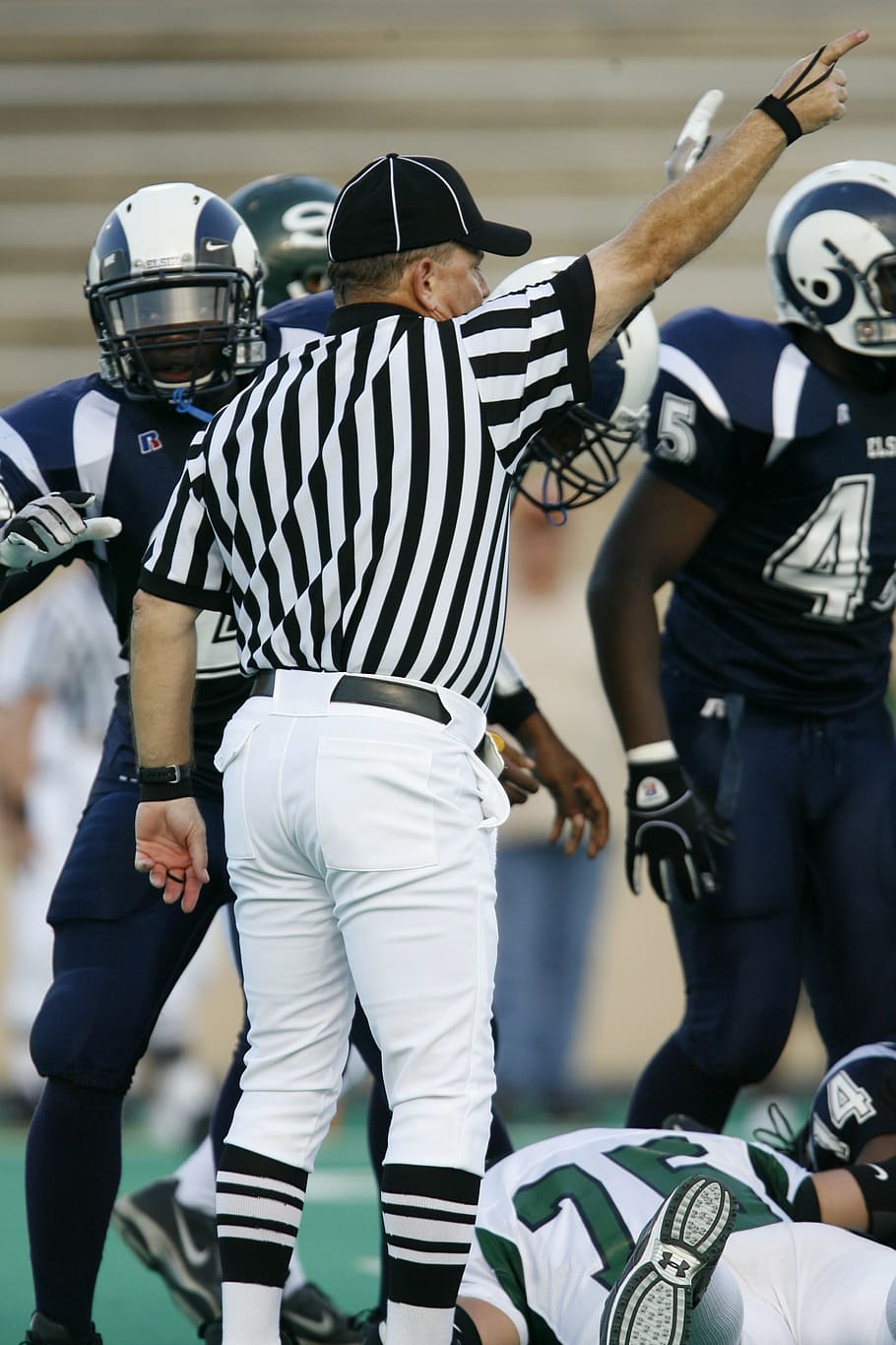 american football, football official, first down, official, high school football, referee, uniform, football game, officiating, judge